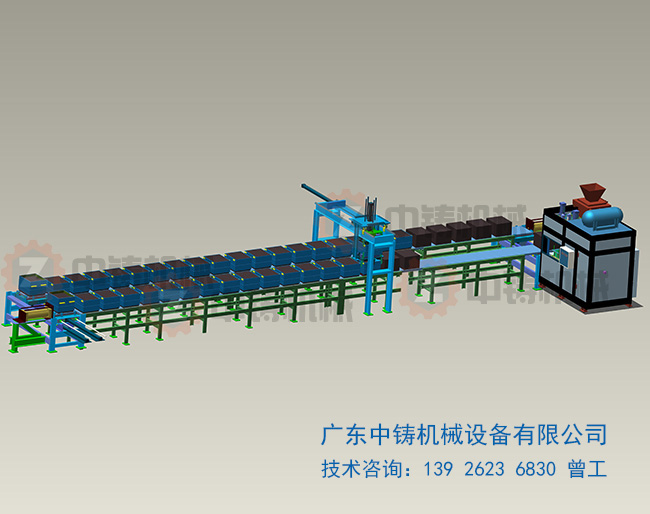 全自動水平分型造型機(jī)生產(chǎn)線